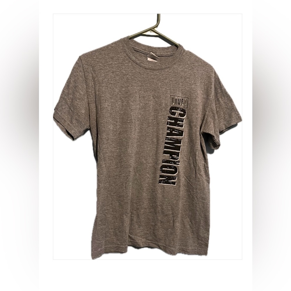 Gray “Live Champion” Unisex T-Shirt
